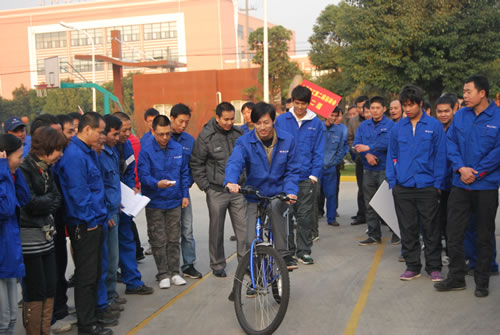 上海滬工閥門廠第二屆職工運(yùn)動(dòng)會(huì)自行車慢騎比賽(圖6)