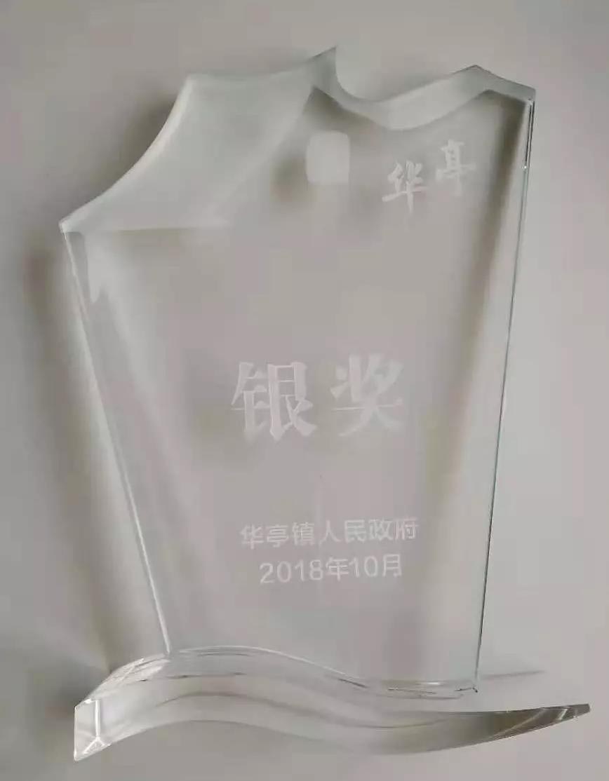 華亭優(yōu)秀企業(yè)銀獎獎杯-上海滬工閥門廠